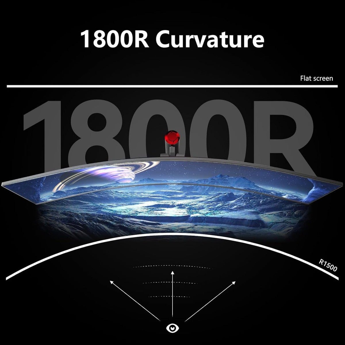 INNOCN 49 Inch Curved Gaming Monitor, 144Hz, HDR400, USB-C - 49C1G