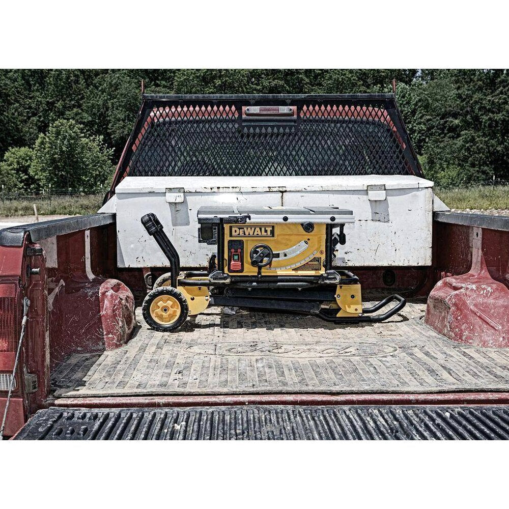 DEWALT 15 Amp Corded 10 in Job Site Table Saw With Rolling Stand - DWE7491RS