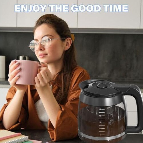 12-Cup Coffee Pot Replacement Carafe Compatible With Ninja Coffee Brewer CE251 CE201 CE201C CE200 CE200C - XGLSLID200