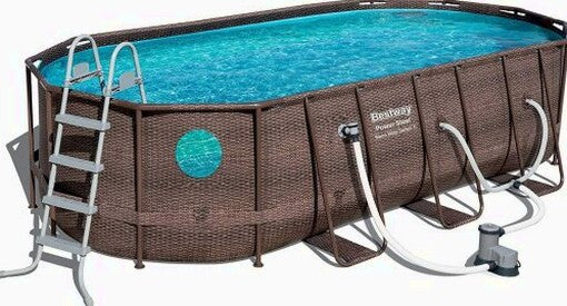 Bestway Power Steel Above-Ground Pool Set, 18-foot x 9-foot x 48-inch