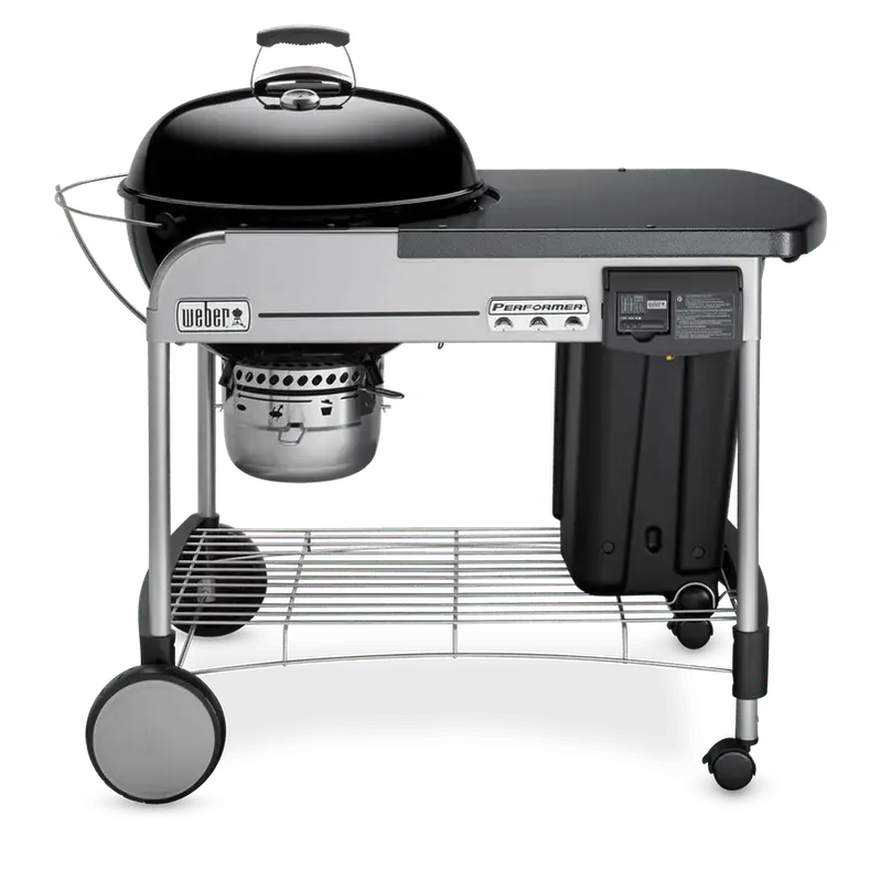 Weber Charcoal Grill 22-Inch Black - Performer Deluxe