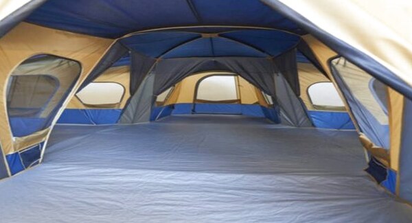 Ozark Trail 14 Person Cabin Tent, Blue And Yellow - Base Camp