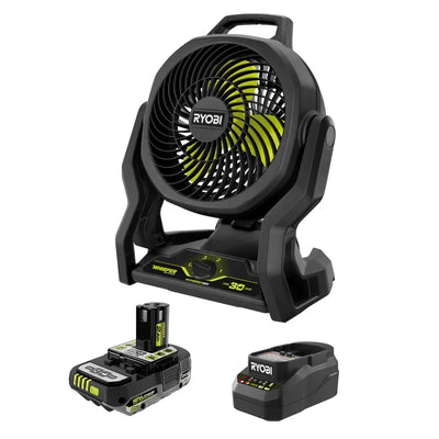 RYOBI Limited Edition 18V ONE+ Hybrid WHISPER SERIES 7-1/2 in. Fan Kit