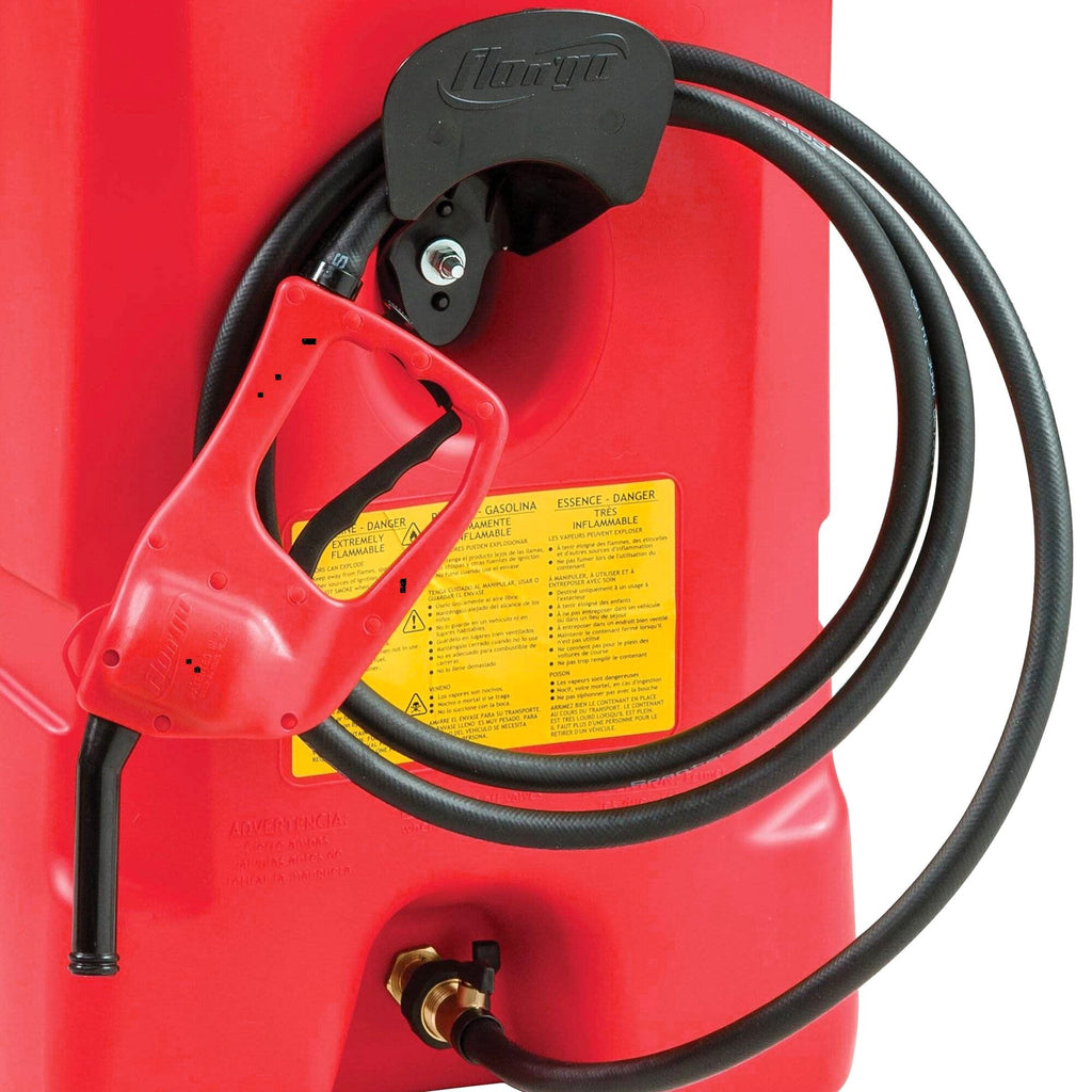 Scepter Flo N' Go DuraMax 14 Gallon Portable Fuel Tank With Pump, 2 Pack, Red