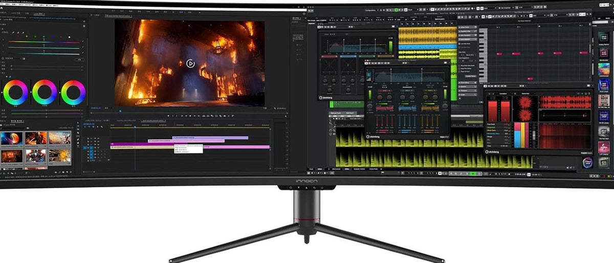 INNOCN 49 Inch Curved Gaming Monitor, 144Hz, HDR400, USB-C - 49C1G