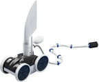MAKHOON Pool Pressure Side Sweeper, 4-Wheel