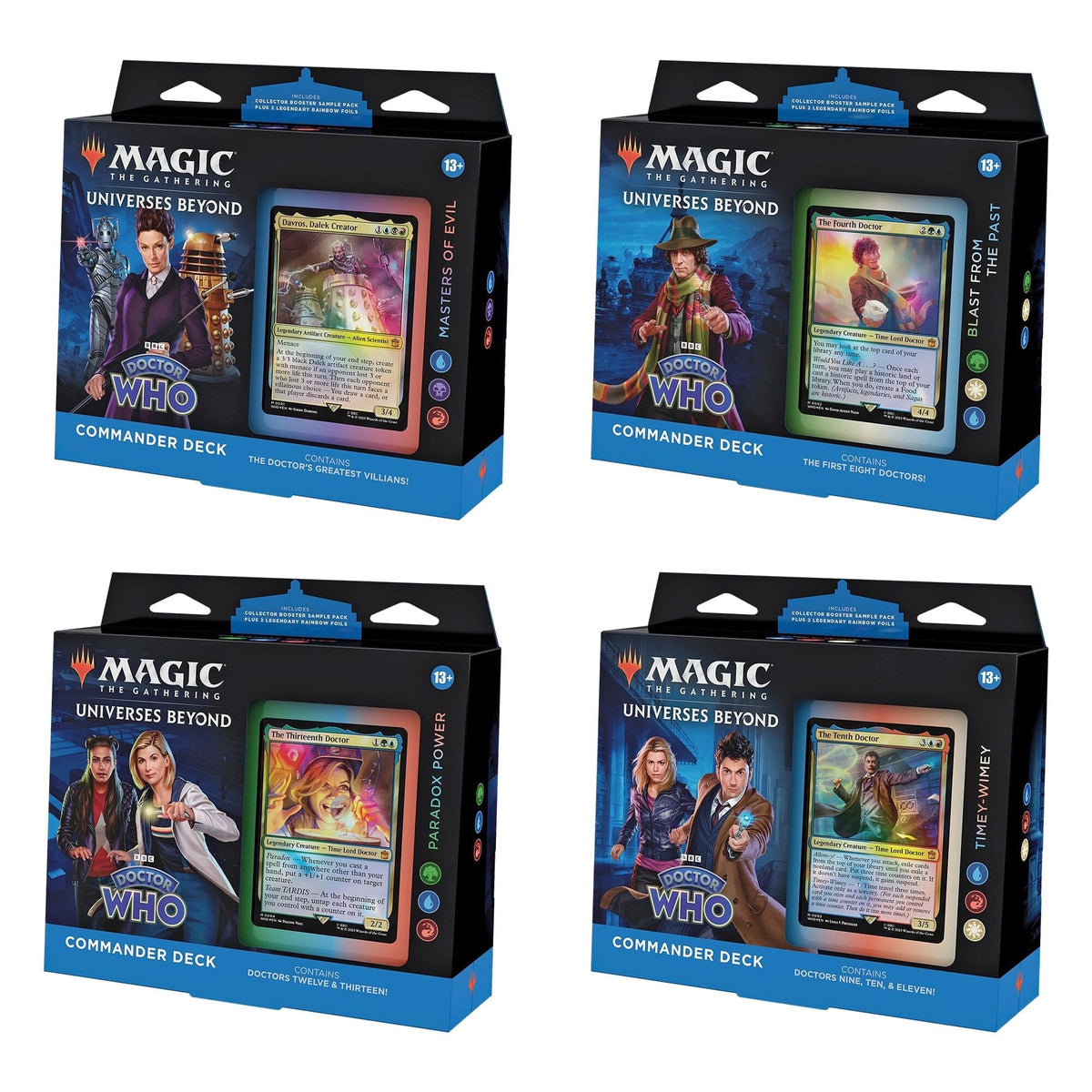 Magic: The Gathering Doctor Who Commander Deck Bundle - D23630000