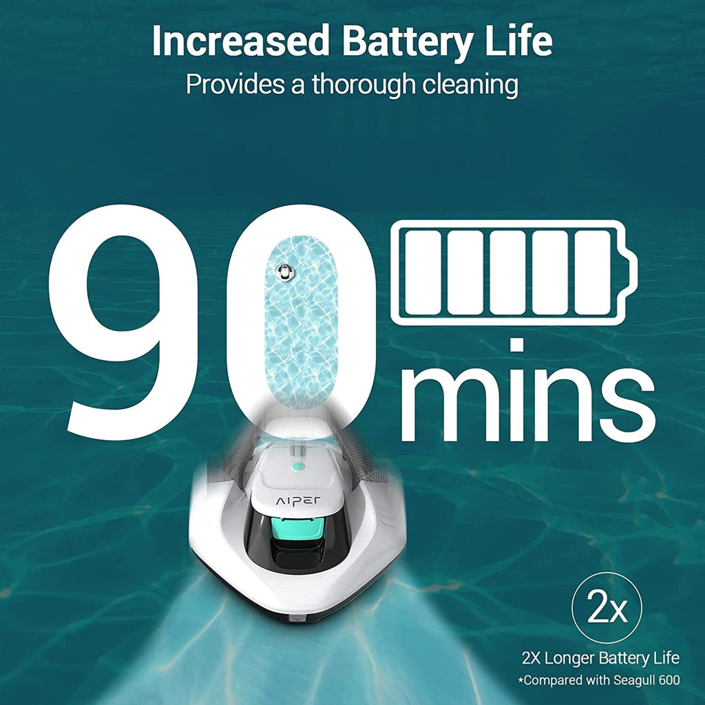 Aiper Cordless Robotic Pool Cleaner With Dual-Drive Motors - Seagull 600