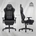 Blue Whale PU Leather Big And Tall Ergonomic Office Gaming Chair, 350 Pounds - B0BTCQ3VVW