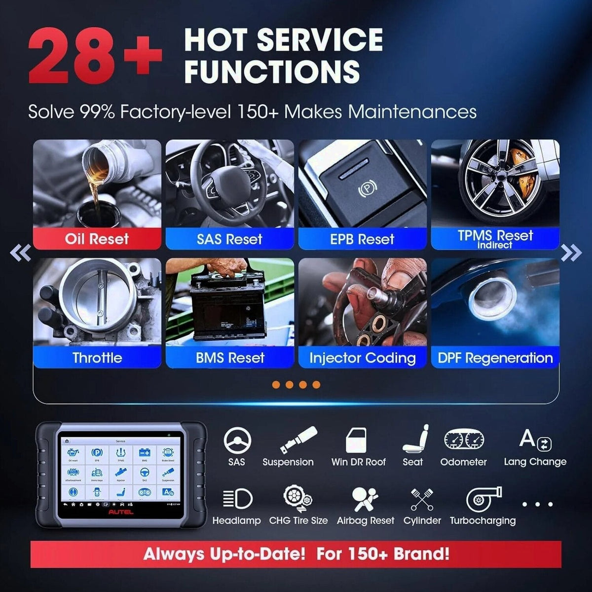 Autel MaxiCOM MK808S Bidirectional Automotive Diagnostic Scanner - Newest Autel MaxiCOM MK808S