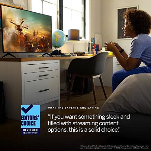 VIZIO 40-Inch D-Series Full HD 1080p Smart TV With AMD FreeSync Apple AirPlay - D40F-J09
