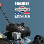 Senix Gas Push Lawn Mower 21-Inch 140 cc 4-Cycle Briggs & Stratton Engine - LSPG-M6