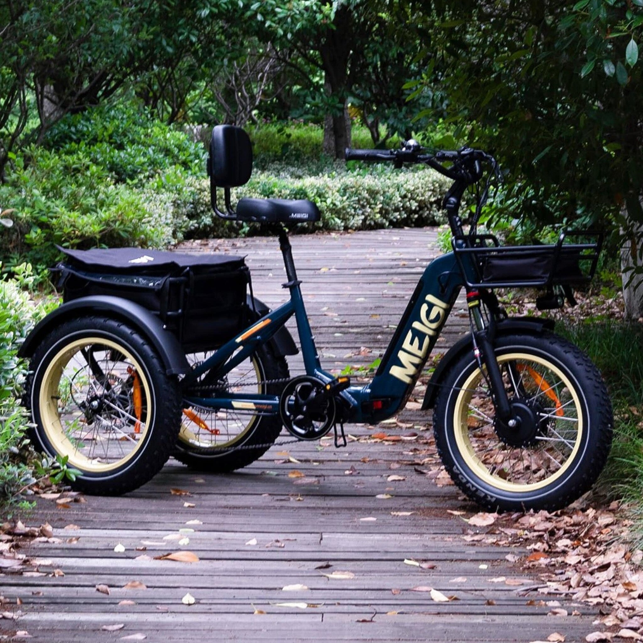 DWMEIGI Silverado 20 Foldable Fat Tire Electric Trike 48V/14AH 750W, 330LBS - MG2301