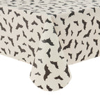 Way To Celebrate Halloween PEVA Tablecloth Indoor & Outdoor Table 60" x 102" - Bat Toss