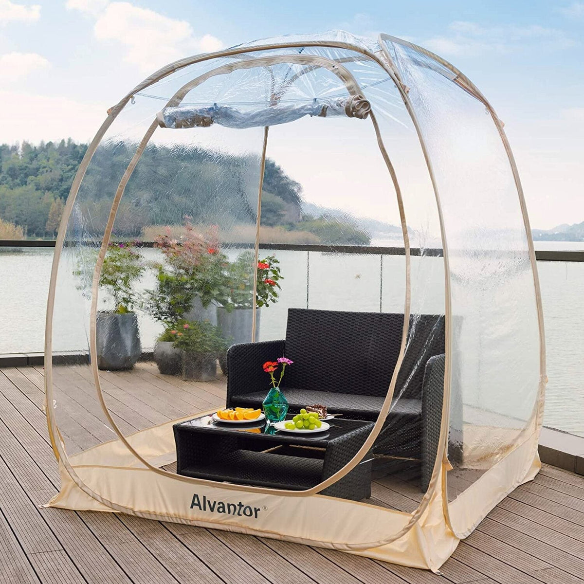 Alvantor Bubble Tent Pop Up Gazebo 8-10 Person 3.6x3.6x2.4H m