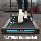 Simpfree Folding Treadmill With 10 Inch HD Touchscreen, 3.25HP, 0.5-9.0 MPH, Black