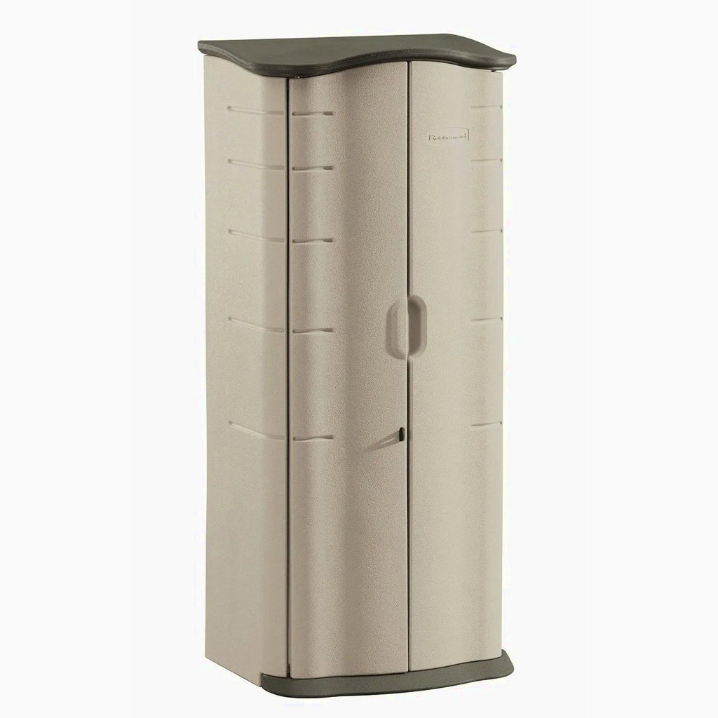 Rubbermaid Vertical Resin Weather Resistant Outdoor Storage Shed
