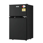 Devanti 80L Compact Black Bar Fridge With 25L Chiller Compartment