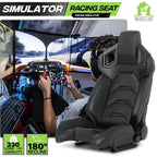 Magshion Racing Simulator Game Seat With Adjustable Slide, Black