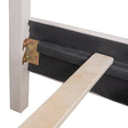 Button-Tufted Platform Bed - Twin Size