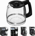 12-Cup Replacement Glass Coffee Carafe Compatible With Hamilton Beach FlexBrew - 990136800