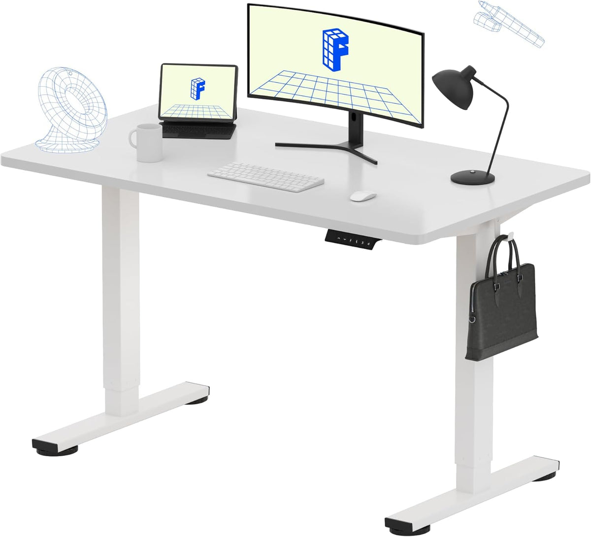 FLEXISPOT Electric Standing Desk With Whole-Piece Desktop - EN1