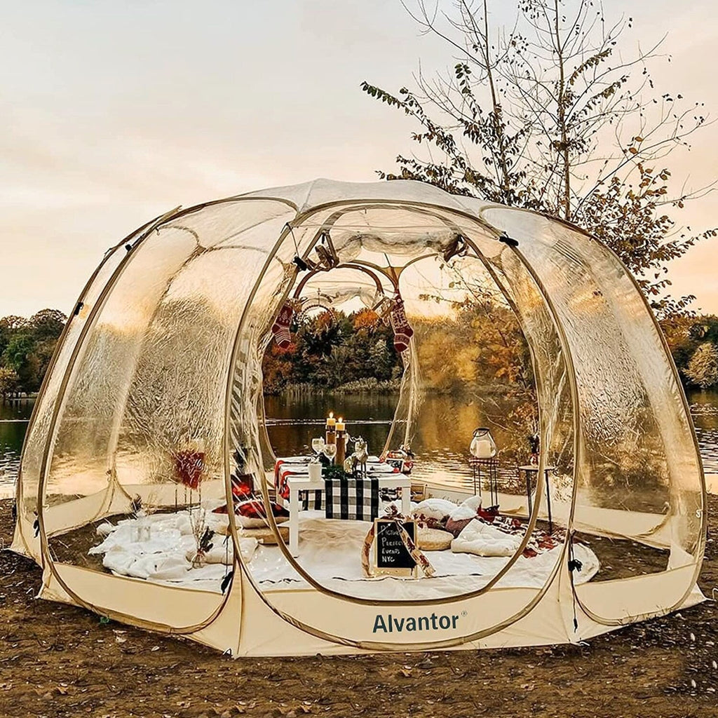 Alvantor Bubble Tent Pop Up Gazebo 8-10 Person 3.6x3.6x2.4H m