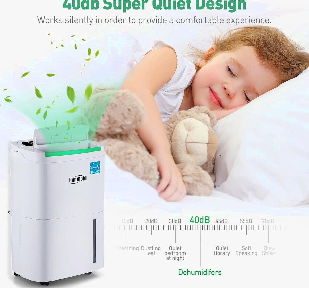 HUMHOLD Portable Air Conditioner 12000 BTU, White, 3-in-1 With Remote - HDPAC-10-A1