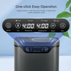 FOHERE Electric Kitchen Composter, 4L, Gray - LED Display