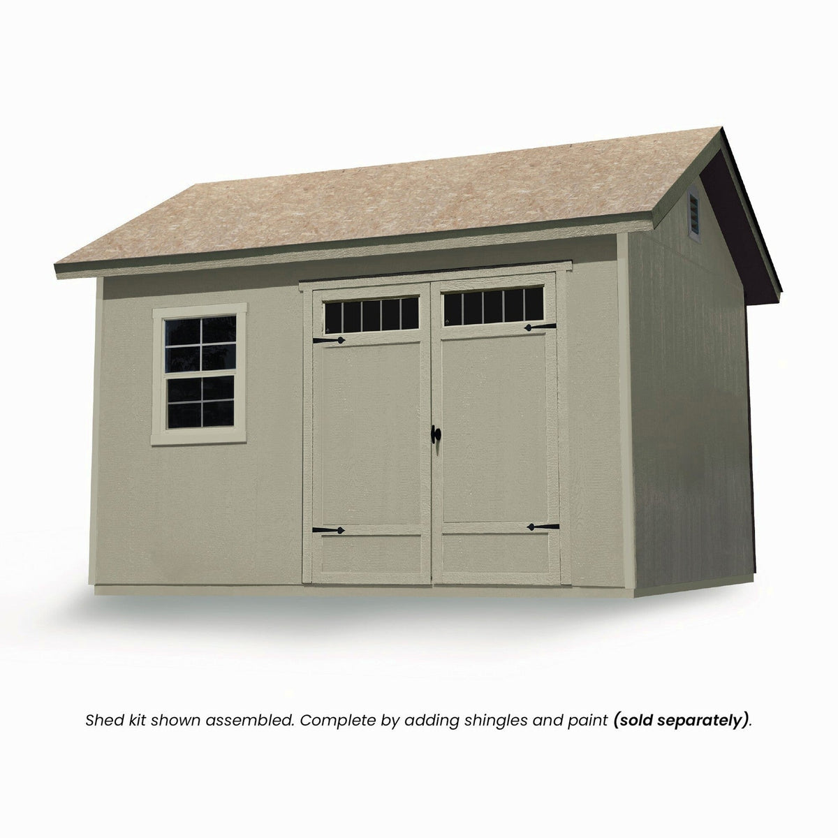 Handy Home Products Beachwood 10 ft. x 12 ft. Wood Storage Shed With Floor