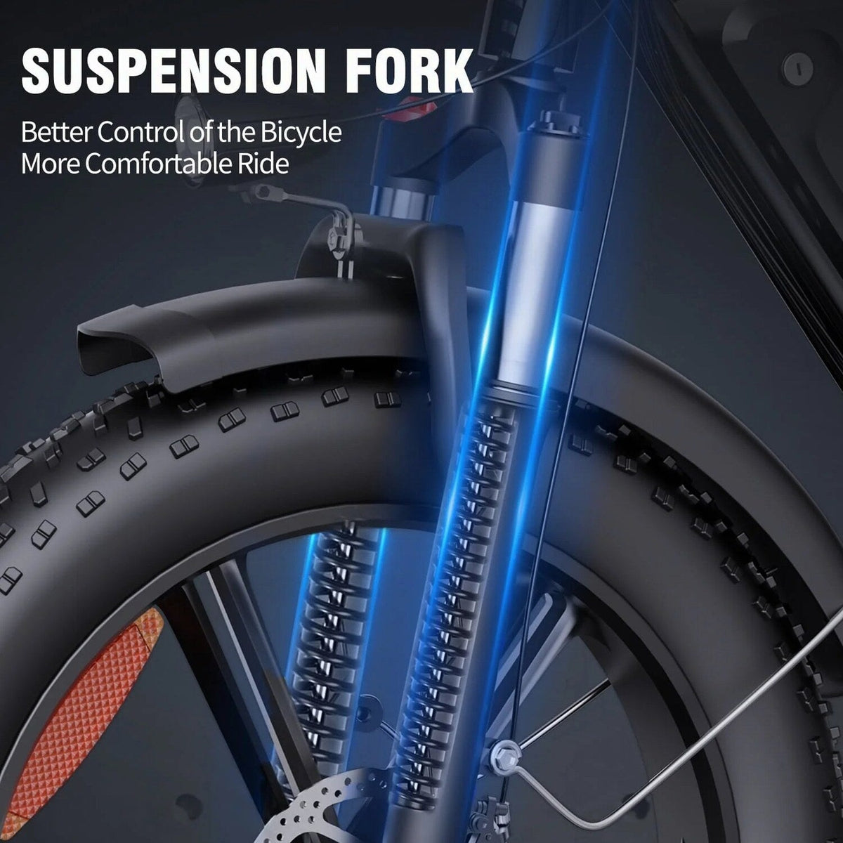 Electric Adult E-Bike 750W 48V 15AH 20in x 4.0 Fat Tire 2 Seater - UL2849