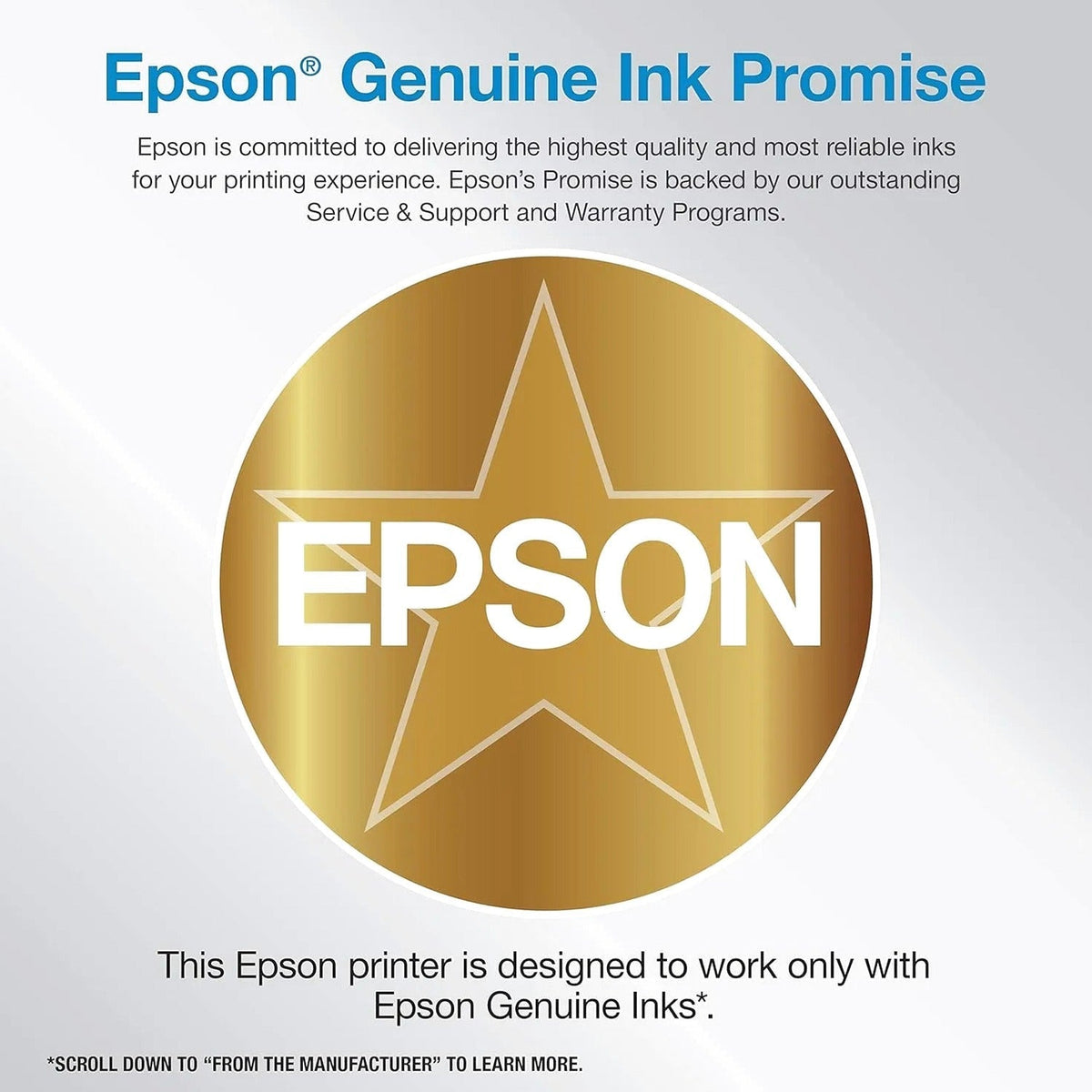 Epson EcoTank Wireless All-in-One Inkjet Printer, Scanner, Copier, Fax, ADF, Ethernet, White - ET-4800 C11CJ65201