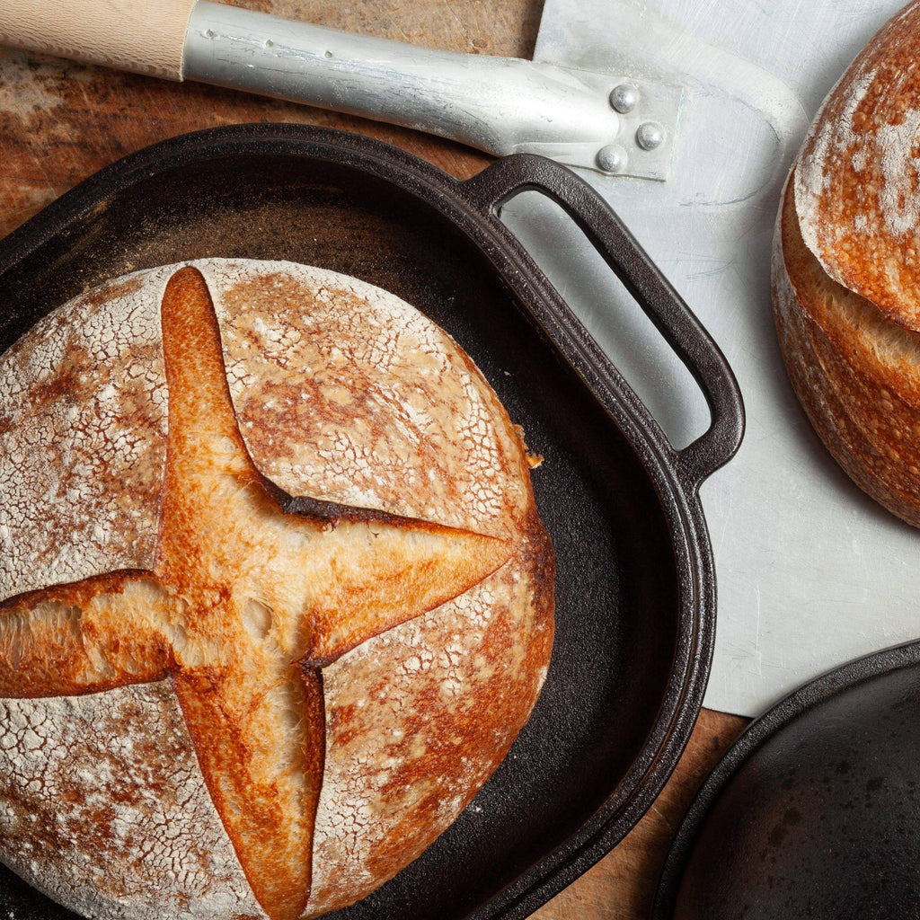 Challenger Breadware Cast Iron Bread Pan, 15.4 in x 10.5 in x 5.4 in, 22 Pounds
