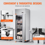 SKYSHALO Commercial Reach-In Upright Freezer 19.32 Cu.ft 1 Door 4 Shelves