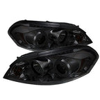 Spyder Projector Headlights With LED Halo, Smoke - Chevy Impala 06-13 / Monte Carlo 06-07