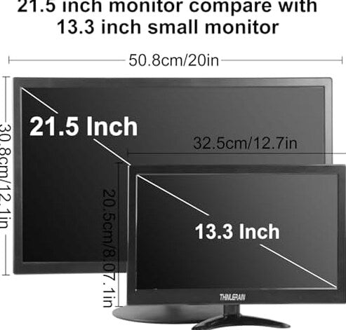Thinlerain 13.3 Inch Mini LED Monitor 1366x768 With HDMI, VGA, AV, BNC And USB Input