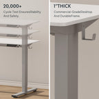 FLEXISPOT Electric Standing Desk With Whole-Piece Desktop - EN1