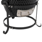 SalonMore 13in Round Ceramic Charcoal Grill - Black