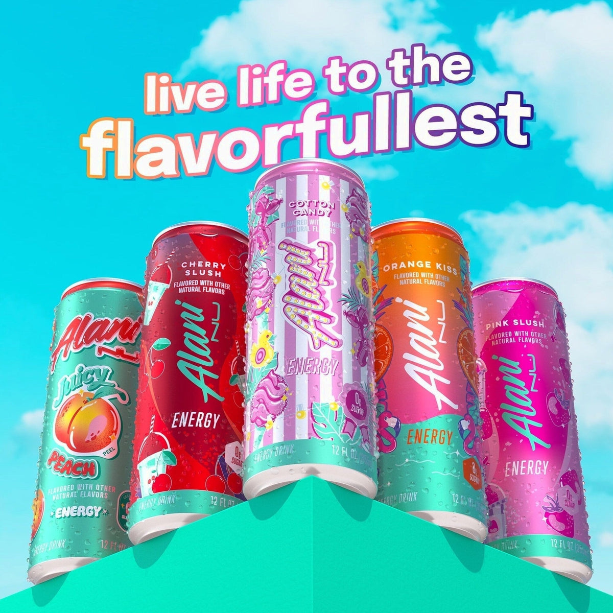 Energy Drink Cotton Candy 12 oz 24 Cans