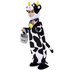 Joyfy Baby Cow Costume with Milking Bucket for Toddler, Kids Halloween Farm Party Dress up Role Playing Cosplay 0-5 Years