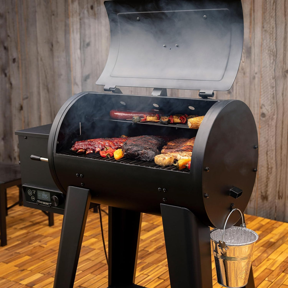 Pit Boss Wood Pellet Grill, 518 sq in, 5 lb, Matte Black - PB500FB2 11086
