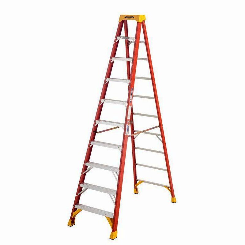 Fiberglass Step Ladder, 10 ft, 300 lb - 6210