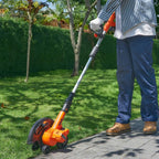 VEVOR Cordless Lawn Edger, 20 V, 9-inch Blade, Orange Black Silver - ASYTM02230