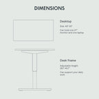 FLEXISPOT Electric Standing Desk With Whole-Piece Desktop - EN1