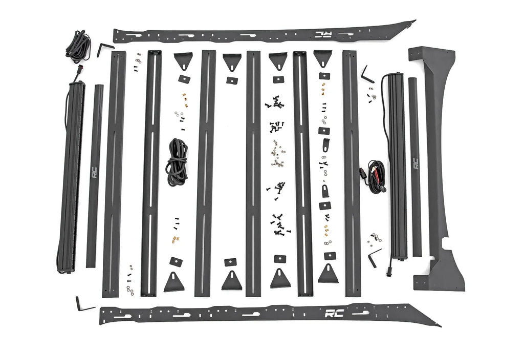 Rough Country Roof Rack System With 40in Front And Rear LED - 51022