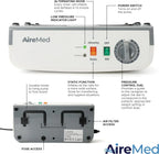 Airmed Low Air Loss Alternating Pressure Mattress Overlay, 5in - Advanced Pump With Static Function