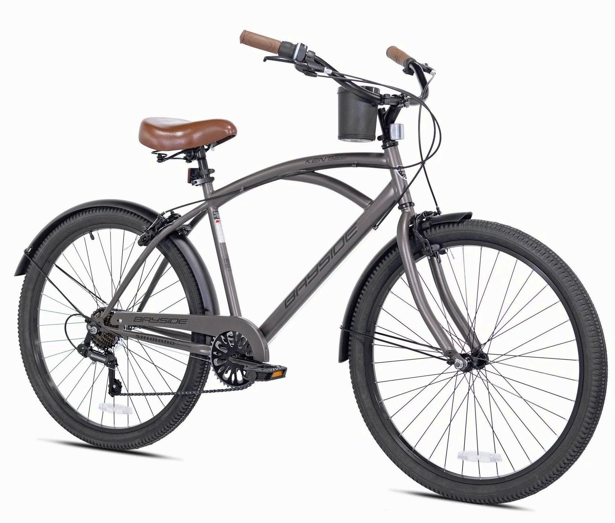 Kent Men's Bayside Cruiser Bike 26 in Satin Cocoa