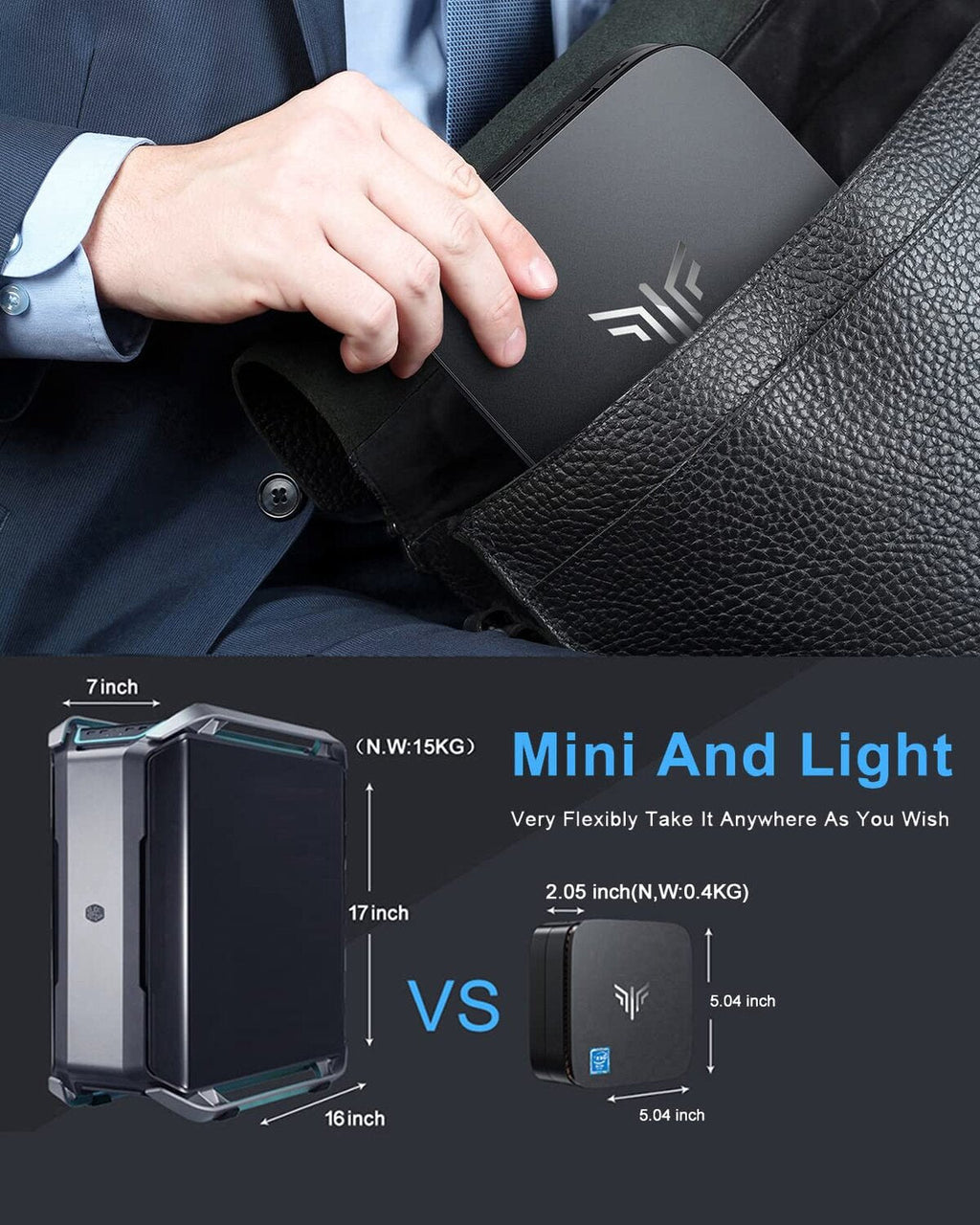 Kamrui Mini PC AK1 Pro 12GB RAM 256GB SSD