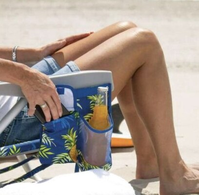 Tommy Bahama Folding Backpack Beach Chair, Blue, 2 Pack - 735752