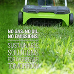 Greenworks Corded Electric Dethatcher, 14 in. 10 Amp